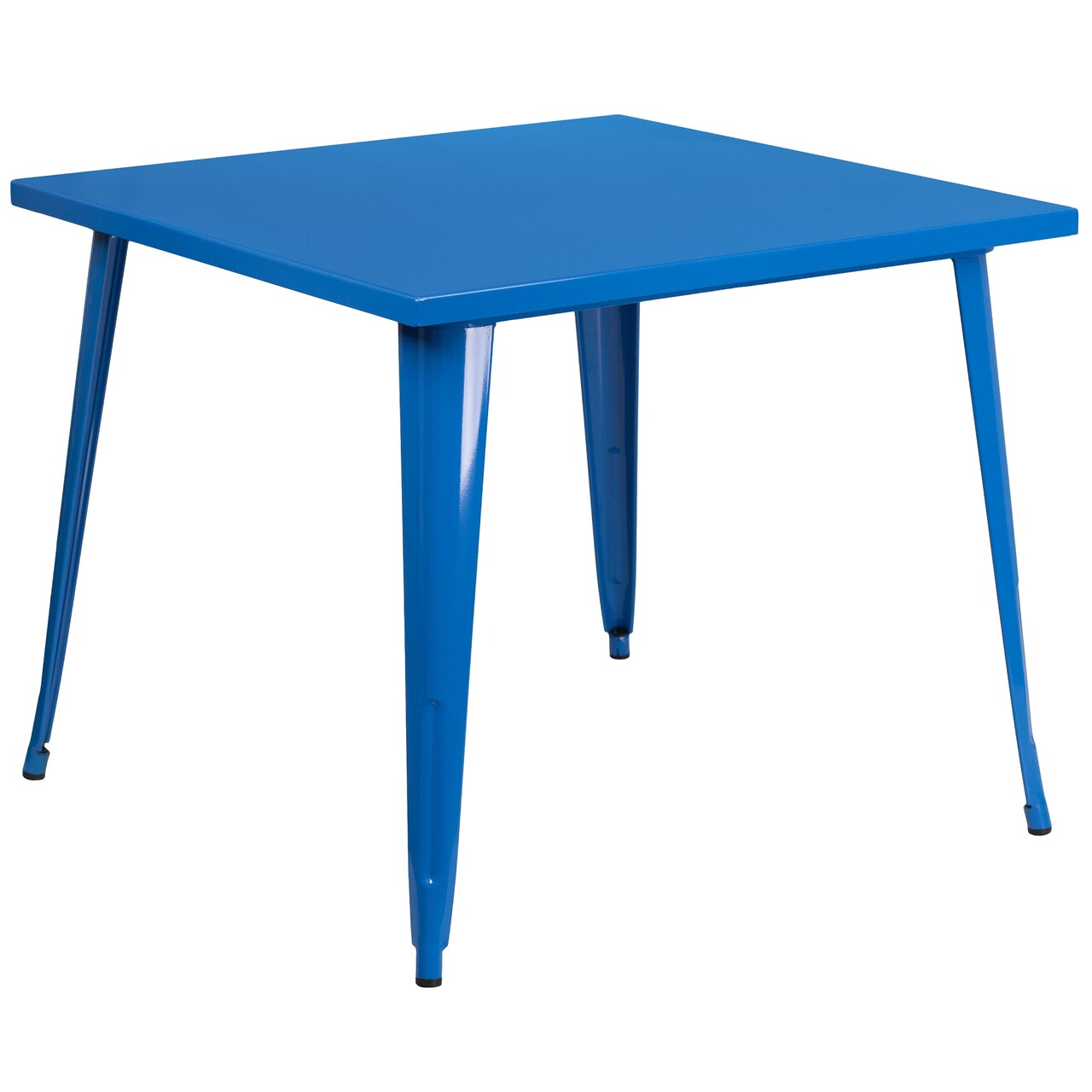 Flash Furniture 35.5" Blue Square Contemporary Outdoor Patio Table